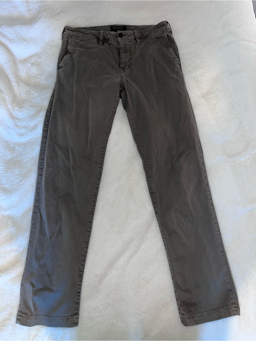 American Eagle Outfitters Gray Pants 30x34 Slim Straight nice!
